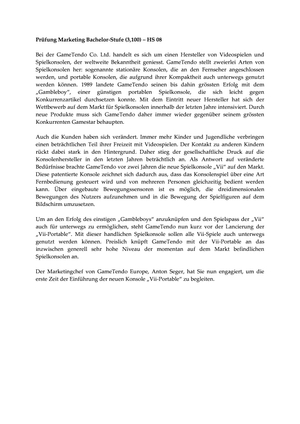 Marketing Prüfung HS2008