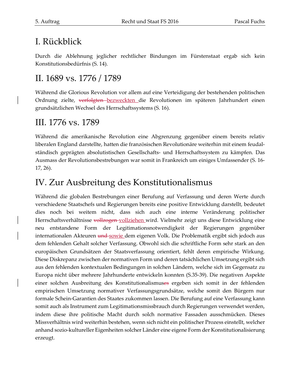 Recht & Staat - Lösung Auftrag 3 FS16