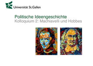 Folien Kolloquium II Machiavelli und Hobbes
