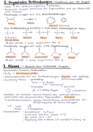 CHE 172 Zusammenfassung Skript und Vorlesung