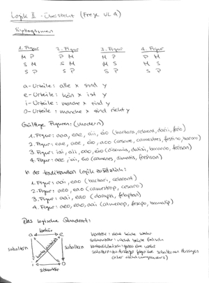 Logik 2, Notizen für Prüfung