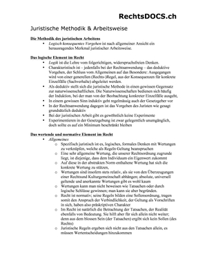 Einführung Recht Juristische Methodik