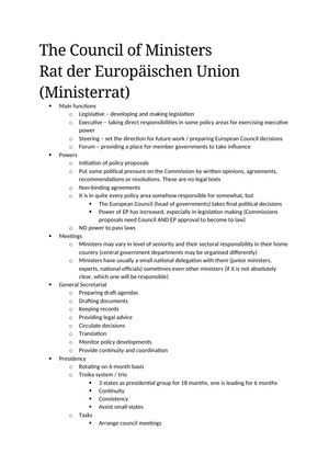 ZSF Chapter 9 – The Council of Ministers