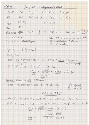 CF1 Lösungen der Aufgaben