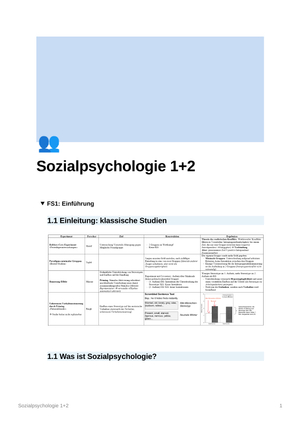 ZF Sozialpsychologie 1&2