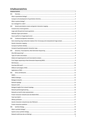 Zusammenfassung Systembio FS23