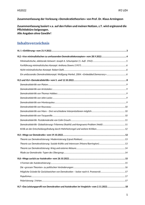 Demokratietheorie HS22