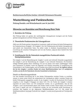 HaWi Prüfung 2012 #2 Musterlösung