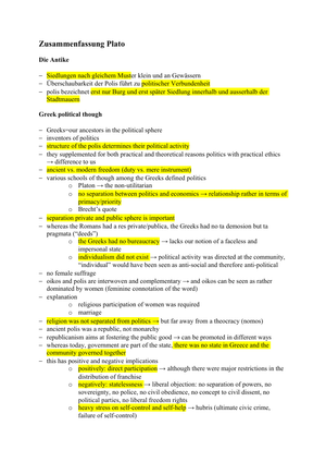 Politische Ideengeschichte Zusammenfassung