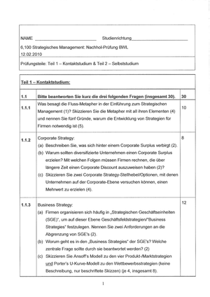 WdT FS 2009 Prüfung