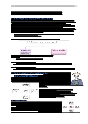 BWL II - Strategisches Management, HR & Organisation  (Vorlesungen, Übungen, Skript & Reader)