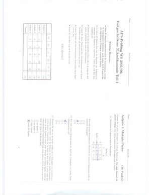 Fortgeschrittene Mikro I Prüfung HS05