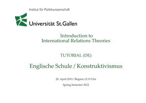IRT: Tutorial Englische Schule + Konstrukti FS2011