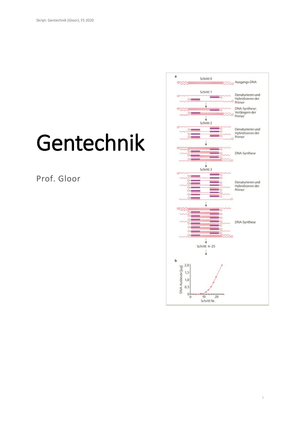 Gentechnik Skript FS20