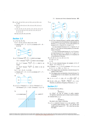 Solutions to Exercises from relevant Book Chapters