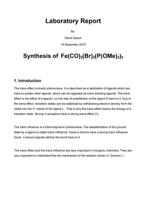 report of Fe(CO)2Br2(P(OMe)3)2