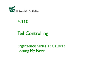 Lösung My News 2013