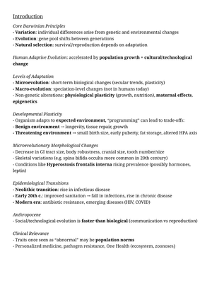 Summary Human Adaptation - File Exchange - uniboard.ch