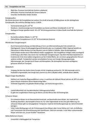 Wichtige Begriffe und Zahlen