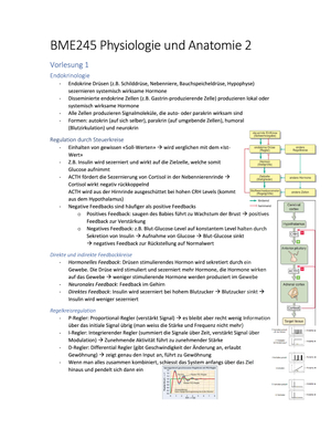 BME245 Physiologie und Anatomie 2