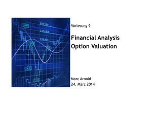 Financial Analysis Vorlesungsnotizen Vorlesung 7