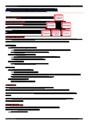 ZF Allgemeines Verwaltungsrecht