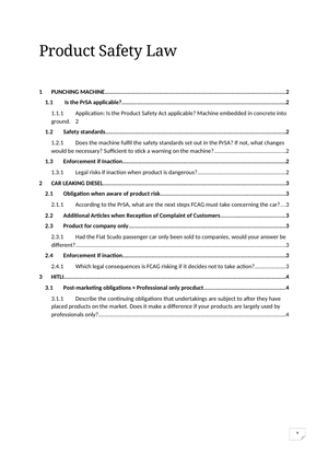 Exam Examples_Product Safety 2019