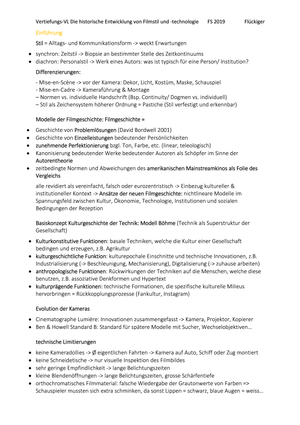 VertiefungsVL Filmstil Flückiger